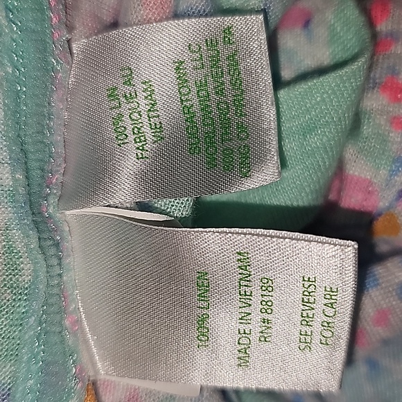 Lilly Pulitzer Mikela 100% Linen Short Sleeve T-shirt - Picture 8 of 9